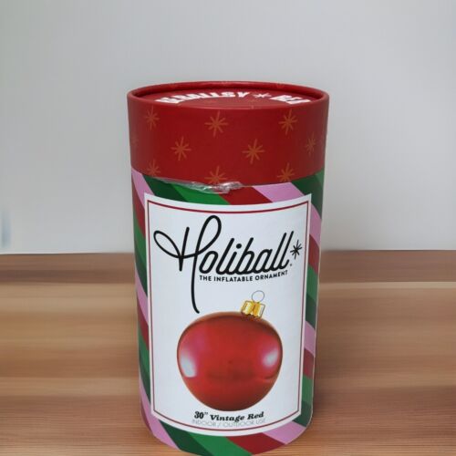 Holiball 30" Red Inflatable Christmas Ball Ornament Decor Indoor/Outdoor NIB