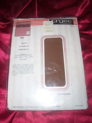 Vintage Ergee 40 den Nylons Straps Strümpfe Gr. 42-44 maya Stockings BAS OVP