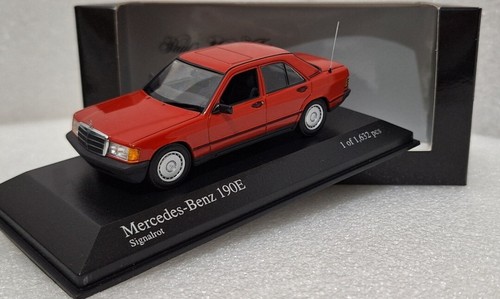 Mercedes-Benz 190E 1984 rojo 1:43 Minichamps 430034102 ¡EXTREMADAMENTE RARO!! - Imagen 1 de 15