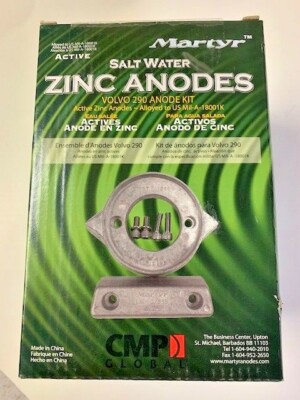 Martyr Zinc Anode Kit CM290KITZ for Volvo 290 Sterndrive SALT Water protection