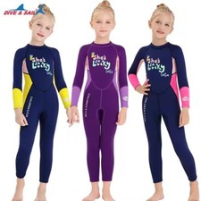 DIVE  SAIL Girls 2.5mm Neoprene Thermal Long Sleeve Diving Surfing Wetsuit