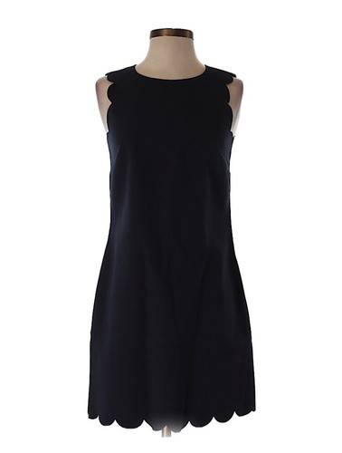 J. Crew Sleeveless Scallop Navy Blue 