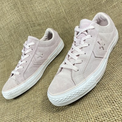 converse pink suede