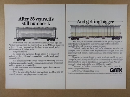 1981 GATX Airslide Railroad Freight Car vintage print Ad - 第 1/1 張圖片