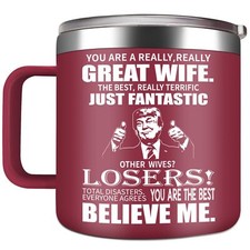 Great Wife Coffee Mug Funny Gifts for Wife from Husband - 14oz Great Wife Sta...