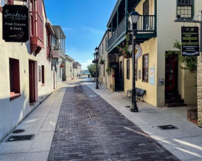 8x10 Color photo of the brick streets of St. Augustine, Florida  #2