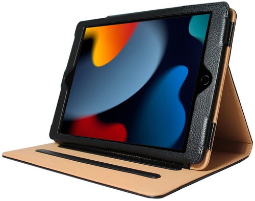 Genuine Cover for Apple iPad 9.7 Air/Air 2 Leather Tan Smart Magnetic Stand Case - Picture 11 of 13