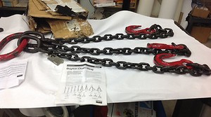 NEW Dayton 2UKF7 1/2" x 5' x 3-Leg TOS Chain Sling Grade 80, 31K WLL