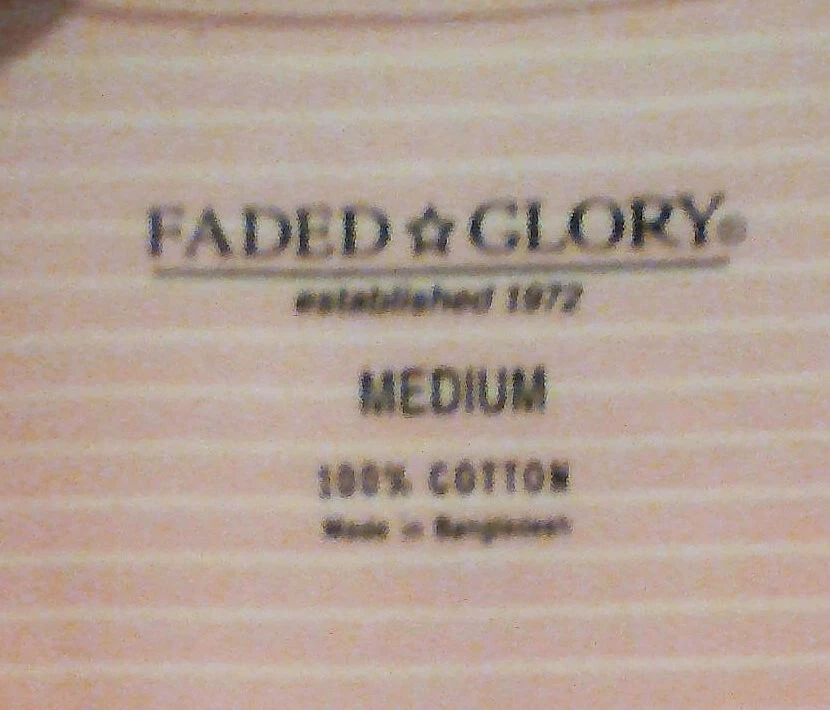 Camisa de vestir para hombre con botones de gloria descoloridos, manga larga, rosa con rayas blancas, M Foto 4 de 4