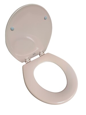 Bemis 500EC 063 Toilet Seat with Easy Clean & Change Round, Venetian Pink 
