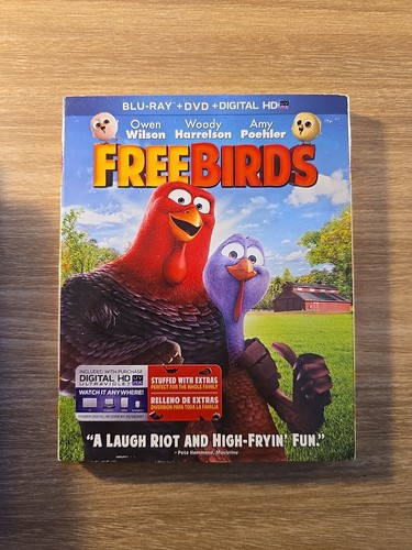 Free Birds (Blu-ray + DVD + Slipcover, Owen Wilson) Combined Shipping Available!