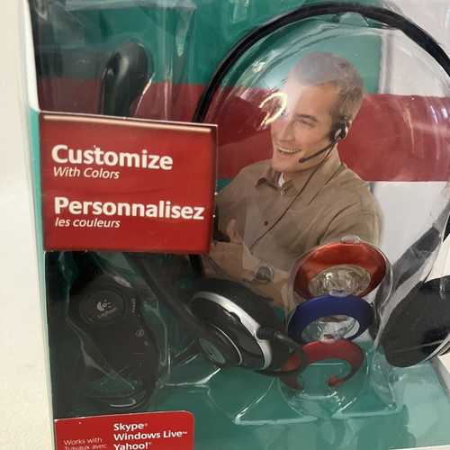 Logitech Stereo Headset H230 ClearChat Style Premium PC Headset Customize Sealed - Picture 2 of 7