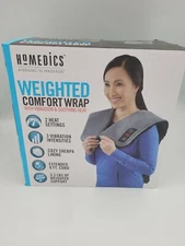 Homedics Weighted Comfort Wrap Vibration&Soothing Heat Relax Blanket /Best gift