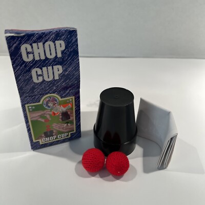 Chop Cup Close Up Magic Trick with 2 Balls, Cup and Instructions Funtime Magic