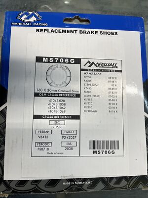 NEW Marshall Racing Brake Shoes MS706G