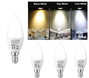 E14 Ses 5w Non Dimmable Led Candle Light Bulb Cool Day Warm White Smd Desk Lamp Ebay