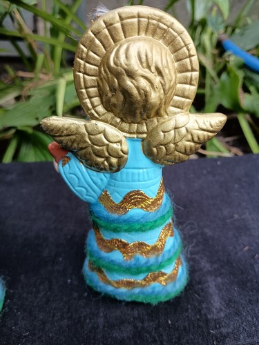 Vintage Christmas Angels Figurines Made In Japan 5 1/4" 1960s - Picture 5 of 7
