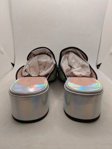 Kate Spade Life Of The Party Mules Size 8.5M Black Crystal Mules New - Picture 3 of 10