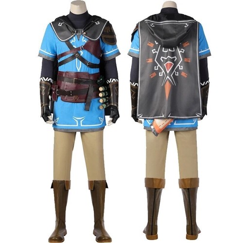 Legend Link Full Set Zelda Coat Top Pants for Unisex Cosplay Costume Uniform - Picture 8 of 14