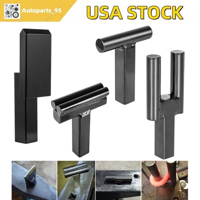  4PCS 1 INCH BLACKSMITH ANVIL HARDY TOOL SET 