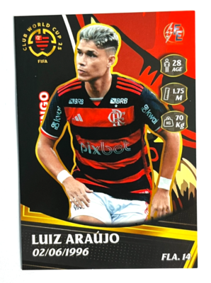 2025 FIFA CLUB WORLD CUP FE Card #248 FLA.14 LUIZ ARAUJO Flamengo