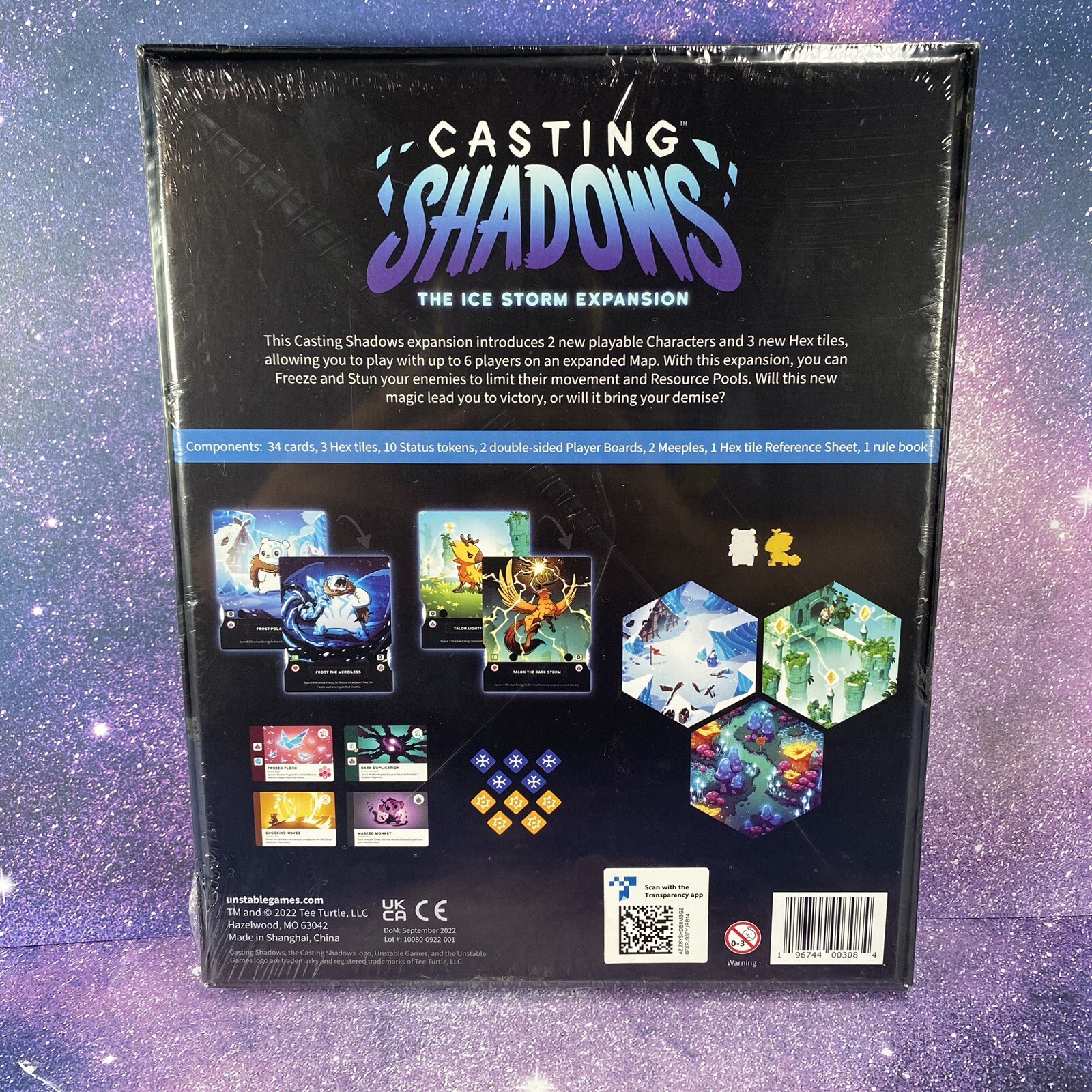 Casting Shadows The Ice Storm Expansion Kickstarter Exclusive Board