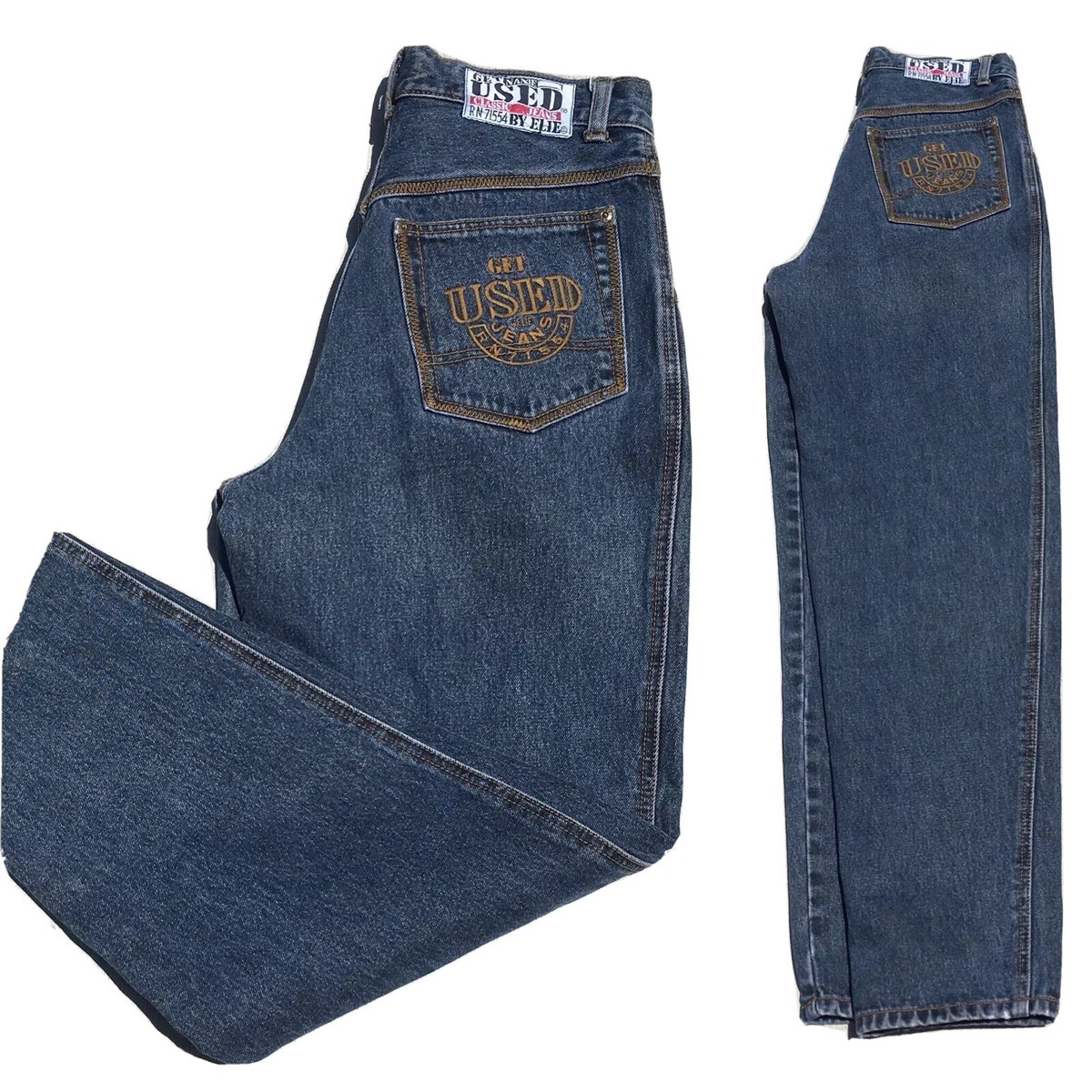 Vintage Get Used By Elie Classic Jeans 90s Hip Hop 29” Waist Mens Womens 1990s