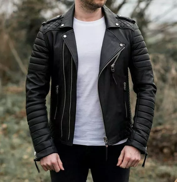 Maker of Jacket Biker Jackets Build for Speed Men's Leather Black