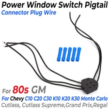 For 80s GM Chevy C10 Power Window Switch Pigtail Connector Plug Wire Monte Carlo