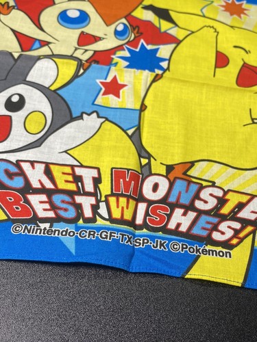 Vintage Pokemon Handkerchief Pocket Monsters Nintendo - Picture 3 of 4
