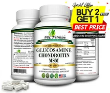 FDC Nutrition Glucosamine Chondroitin MSM 90 Capsules