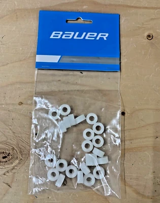 Bauer Hockey Pro Visor Spacers Kit 24-Pack | Helmet Clear Half Shield Install