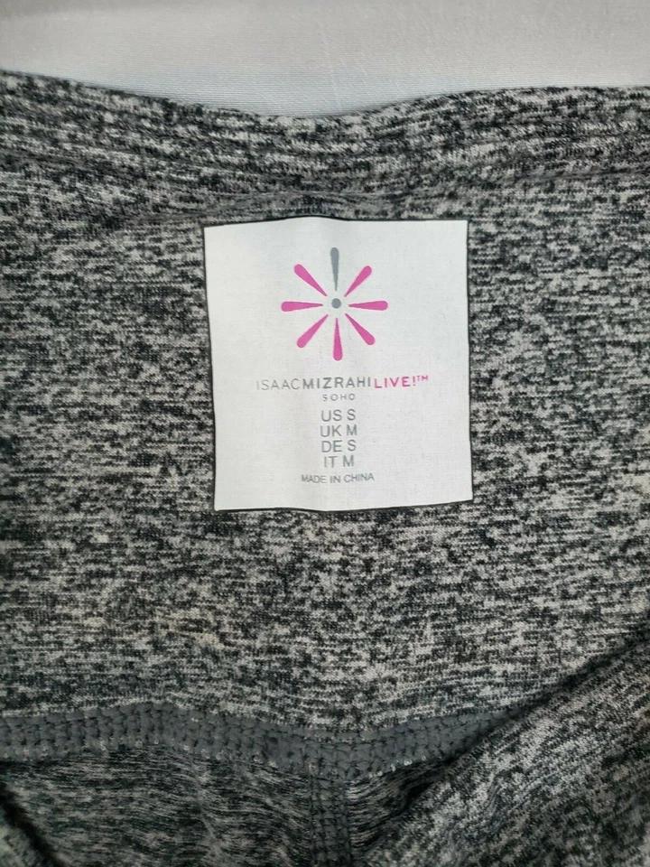 Isaac Mizrahi Live! Leggings para mujer grises SOHO esculpidos talla pequeña Foto 4 de 4