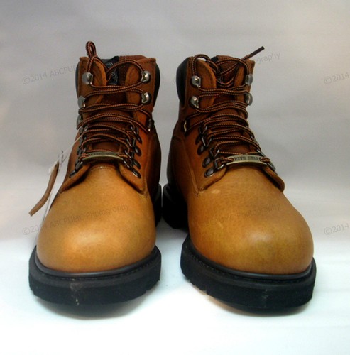 Neu im Karton Herren öliges Leder Sierra wasserdicht Wanderer \ Arbeitsstiefel Schuhe braun Größen: 7-15 - Bild 4 von 10