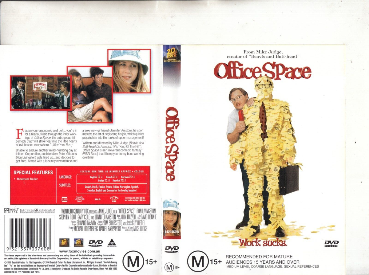 Office Space-1999-Ron Livingston-Movie-DVD | eBay