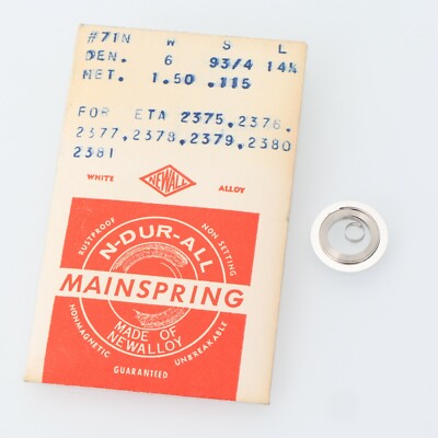 NOS N-Dur-All ETA 2375, 2376, 2377, 2378, 2379  Mainspring Watch Part (G7D19)