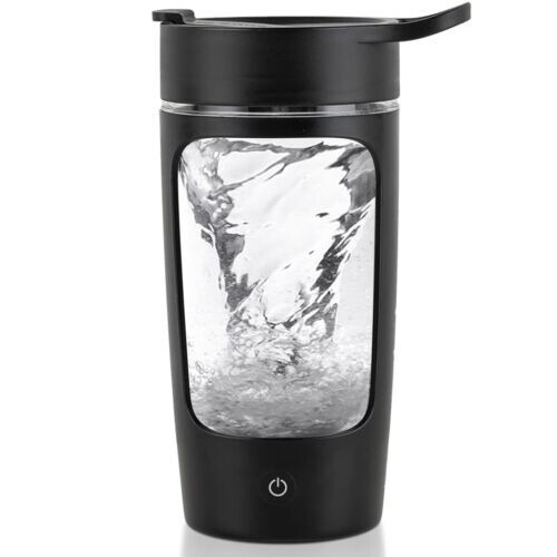 EQURA tragbarer elektrischer Proteinmixer 22oz schwarze Tritanflasche wiederaufladbar - Bild 4 von 5