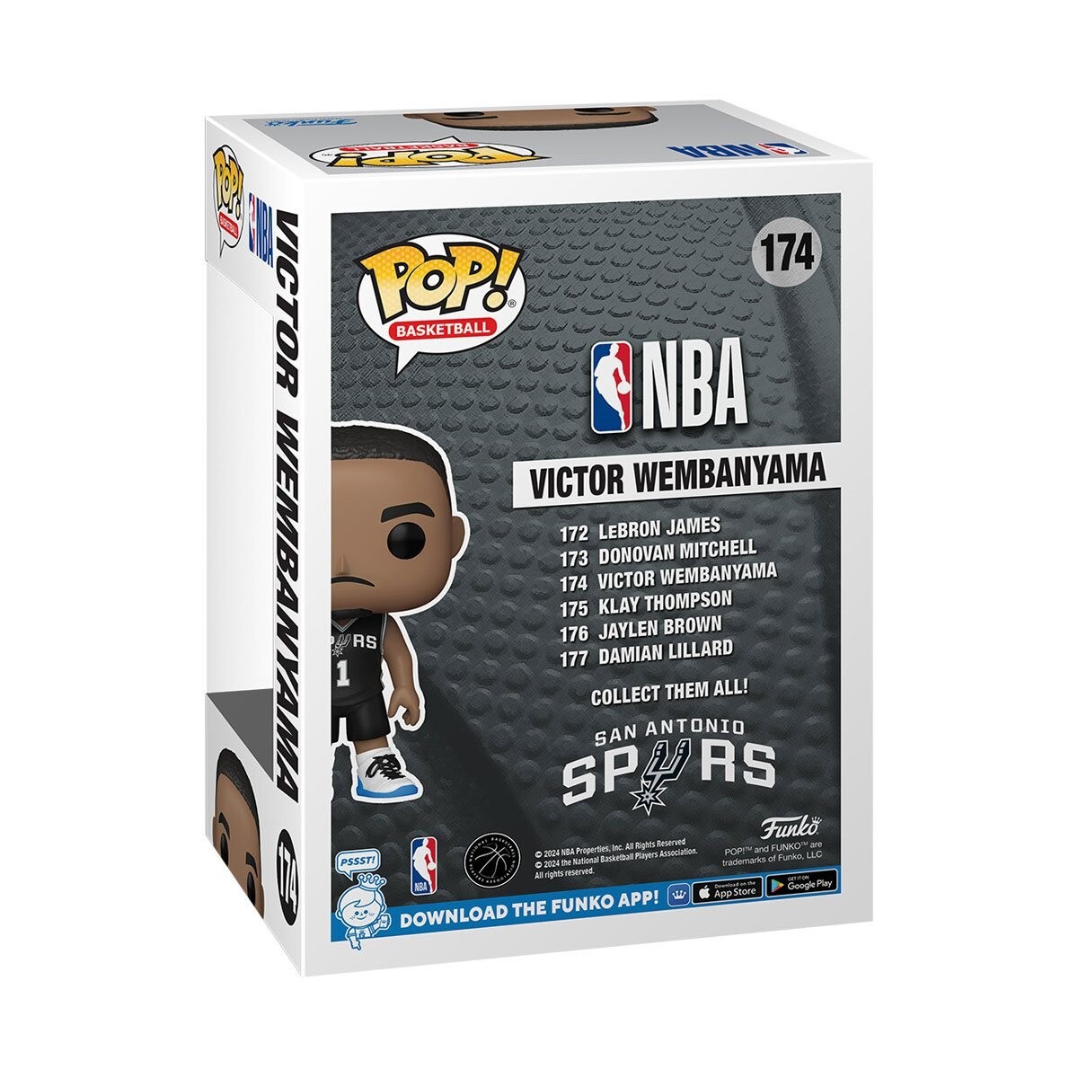 NBA San Antonio Spurs Victor Wembanyama Funko Pop! #174