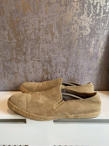 Next Espadrilles Men's Size UK 11.5 Beige Slip-On Lightweight Shoes Suede - Picture 10 of 10
