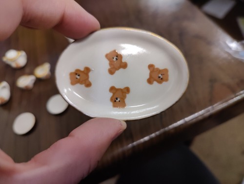 Vintage Porcelain Mini Teaset Tea Set Teddy Little Bear - Picture 5 of 6