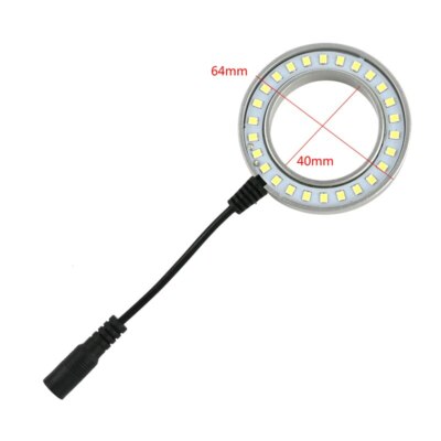LED Adjustable Ring Light For Stereo Trinocular Binocular Microscope M48 Thread 