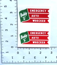water slide decal set for Buddy L Emergency Auto Wrecker truck W/TRACKING