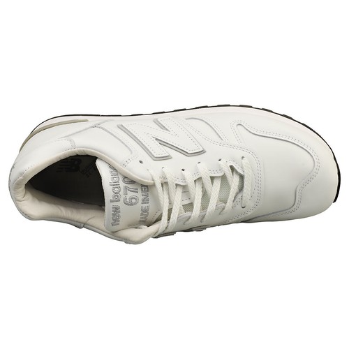 New Balance 670 Made In England Hombres White Zapatillas Casual - 第 7/8 張圖片
