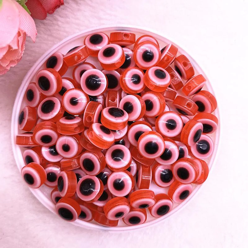 48x 6mm 8mm 10mm Resin Spacer Bead Eyes DIY Bracelet Beads Jewelry Making - Picture 29 of 42