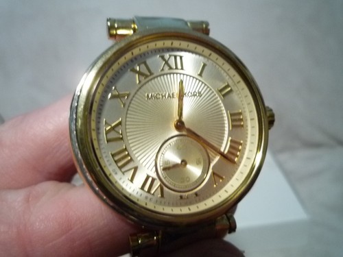 MICHAEL KORS DAMEN SKYLAR CHAMPAGNER ZIFFERBLATT GOLDFARBEN DAMEN UHR MK5867 - Bild 5 von 5