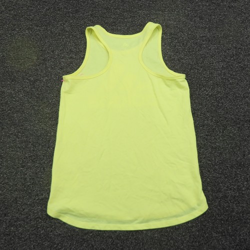 Adidas Tank Girls Large Yellow Breathable Running Sleeveless Casual Gym Youth - Picture 6 of 7