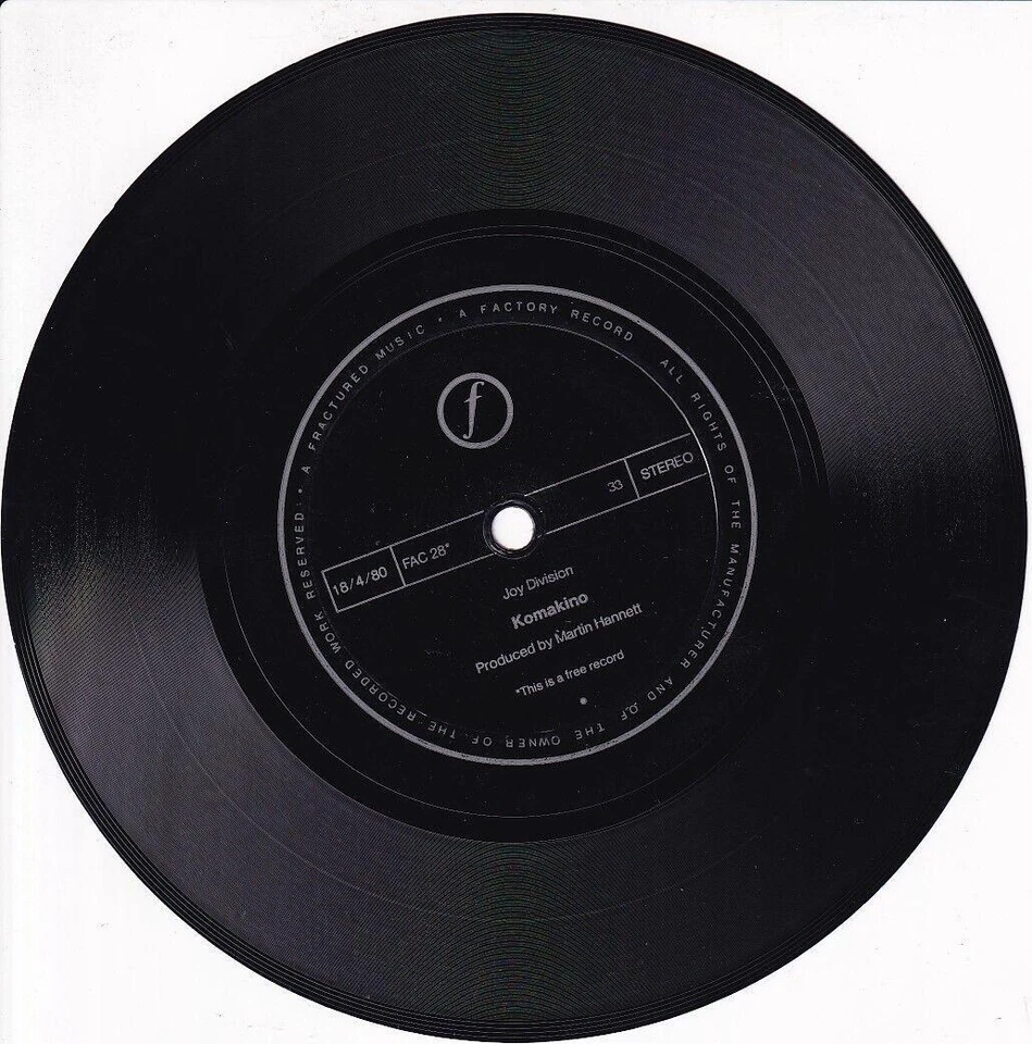 🎱 JOY DIVISION - Incubation & Komakino/As You Said - 7" Flexi 1980 UNGESPIELT🎱 - Bild 4 von 4