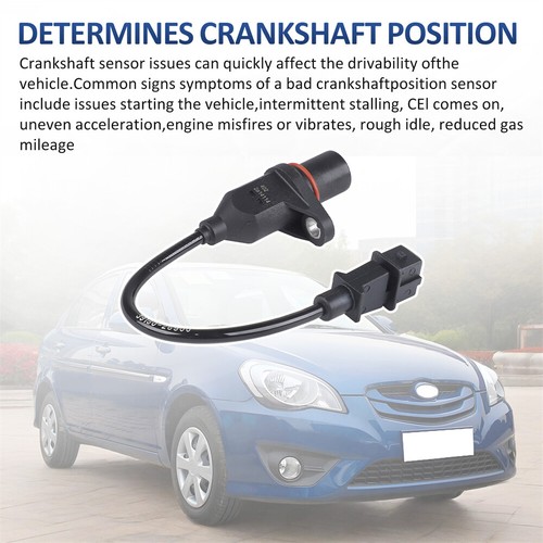 Crankshaft Position Sensor 2006-2011 for Hyundai Accent Kia Rio 39180-22600 - Picture 4 of 6