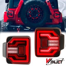 For 2018-2023 Jeep Wrangler Jljlu Led Tube Tail Lights Sequential Signal Red For 2018-2023 Jeep Wrangler Jljlu Led Tube Tail Lights Sequential Signal Red