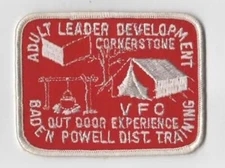 VFC Adult Leader Development Cornerstone Baden Powell Dist. Training WHT Bdr. [B